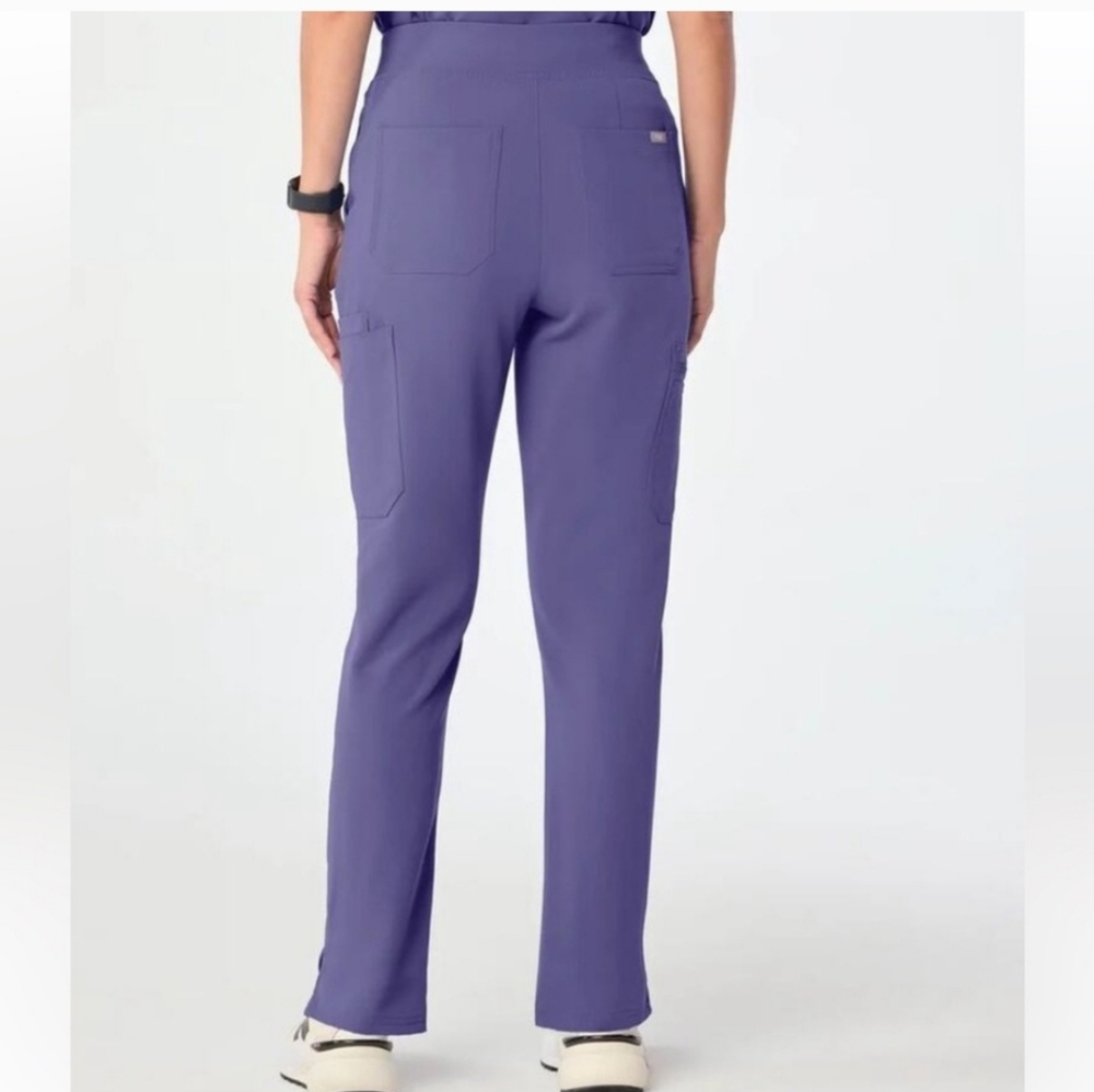 Figs Women's Technical Collection Scrub Pants Drawstring Blue Strait Leg M/P - Picture 3 of 14